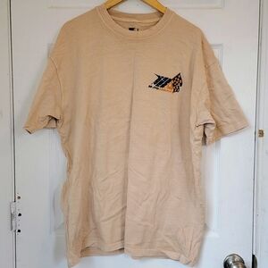 Men's Beige Graphic T-Shirt